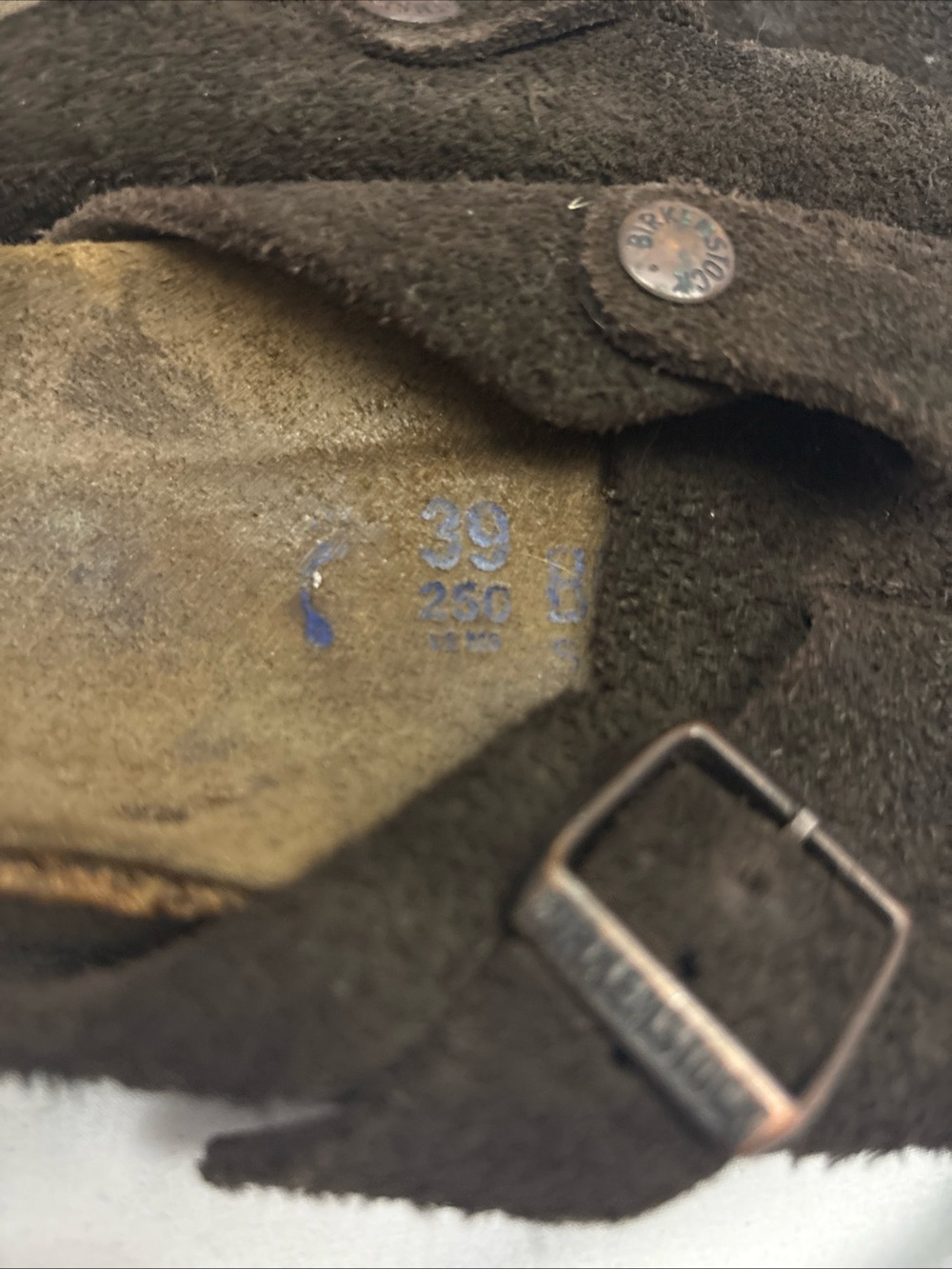 Birkenstock BOSTON SOFT Footbed Slide Clog EU 39 L8 M6 Brown Suede Leather Women - Picture 11 of 16